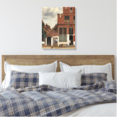 De kleine straat canvas afdruk (Insitu (Slaapkamer))