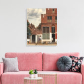 De kleine straat canvas afdruk (Insitu (Woonkamer))