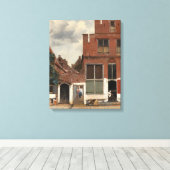 De kleine straat canvas afdruk (Insitu (Houten vloer))