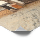 De kleine straat - Vermeer Poster (Hoek)