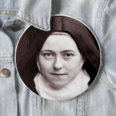 DE KLEINE STROOM VAN LISIEUX, RONDE BUTTON 6,0 CM (In situ)