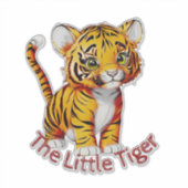 De kleine tijger  kwekerij sticker (Voorkant)