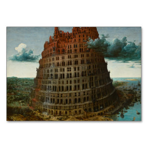 De kleine toren van Babel door Pieter Bruegel Kaart