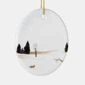 De kleine vos keramisch ornament (Rechts)