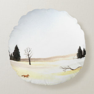 De kleine vos rond kussen