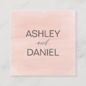 De kleine Waterverf Moderne bruiloft Website Informatiekaartje (Achterkant)