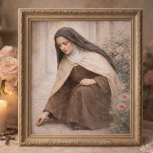 De "Kleine Weg" van St. Theresia van Lisieux Foto Afdruk