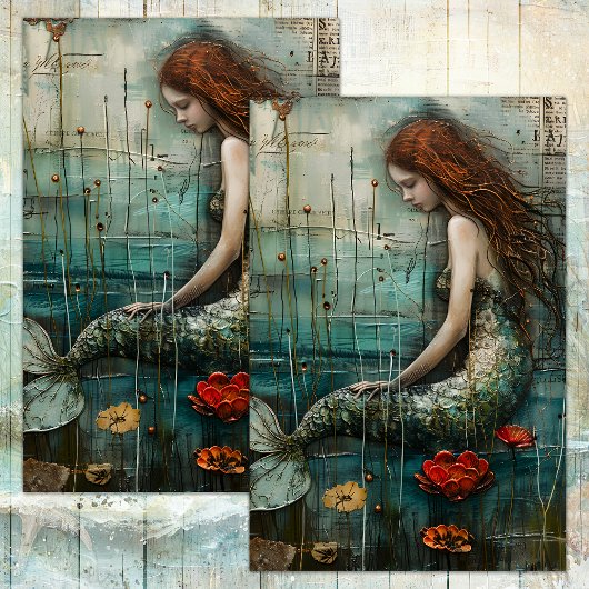 DE KLEINE ZEEMEERMIN DECOUPAGE TISSUEPAPIER