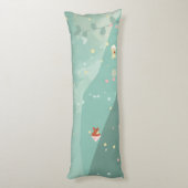 De kleine zeemeermin lichaamskussen (Achterkant (Verticaal))