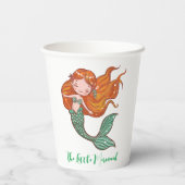De kleine zeemeermin papieren bekers (Achterkant)
