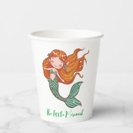 De kleine zeemeermin papieren bekers