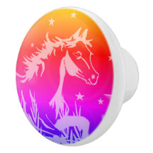 De kleine zoete pony, regenboogkleuren