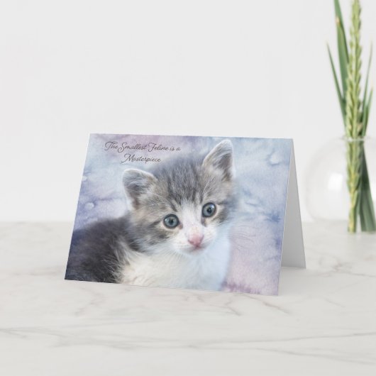 De kleinste Feline Note Kaart (Voorkant)