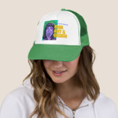 De kleur serie- Paarse trucker hoed Pet (In situ)