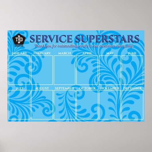 De kleur van de douane fotowerknemer van de maand poster (Voorkant)