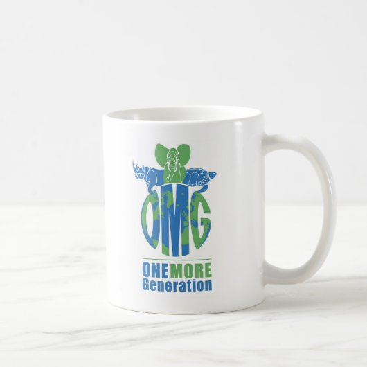 De kleur van de logo van OMG, sparen MountainGoril Koffiemok (Rechts)