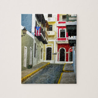 De kleur van de oude San Juan Puerto Rico Legpuzzel
