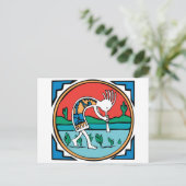 De Kleur van Kokopelli Briefkaart (Staand voorkant)