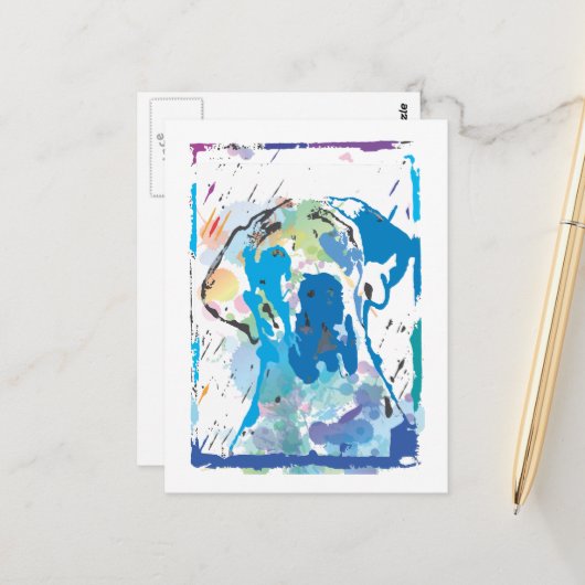 De kleuren Dane Briefkaart (Voorkant / Achterkant in situ)