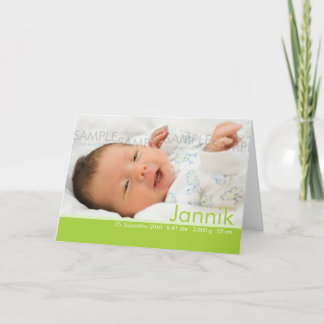 De Kleuren Geburtskarte van het snoep - de Aankondiging