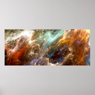 De kleuren in de reeks, Fancy verf. Achtergrond Poster