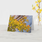 De Kleuren van de herfst Kaart (Gele Bloem)