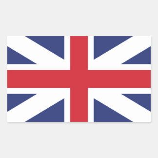 De kleuren van de koning rechthoekige sticker