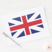 De kleuren van de koning rechthoekige sticker (Envelop)