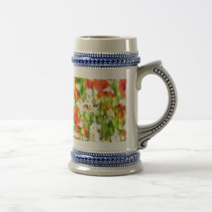 De kleuren van de lente op een zondagse Waterverf Bierpul