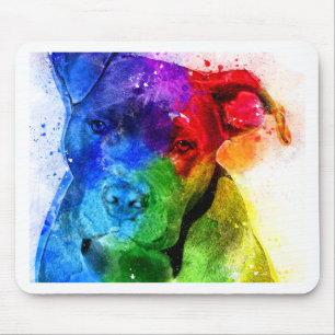 De kleuren van de Liefde zijn een Pitbull Muismat