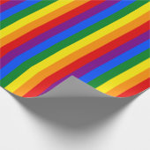 De kleuren van de regenboog cadeaupapier (Hoek)