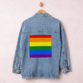 De kleuren van de regenboog denim jacket (Hangar)