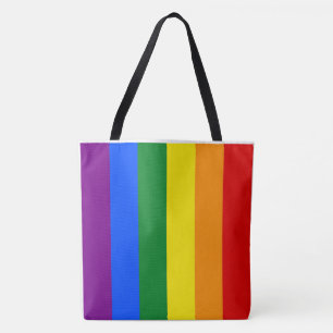 De kleuren van de regenboog draagtas