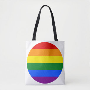 De kleuren van de regenboog draagtas