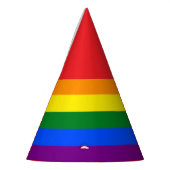 De kleuren van de regenboog feesthoedjes (Links)