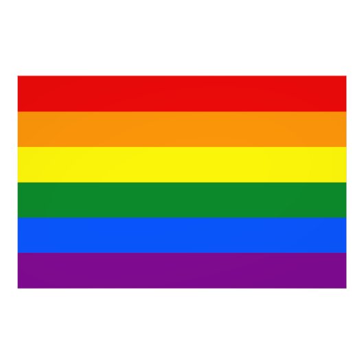 De kleuren van de regenboog foto afdruk (Voorkant)