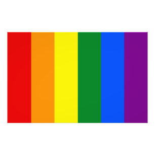 De kleuren van de regenboog foto afdruk