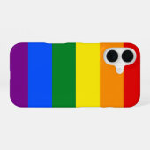 De kleuren van de regenboog iPhone 16 hoesje (Achterkant horizontaal)