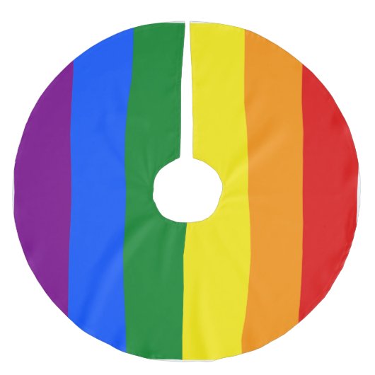 De kleuren van de regenboog kerstboom rok (Voorkant)