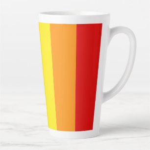 De kleuren van de regenboog latte mok