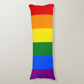 De kleuren van de regenboog lichaamskussen (Voorkant Verticaal)