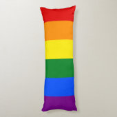 De kleuren van de regenboog lichaamskussen (Achterkant (Verticaal))