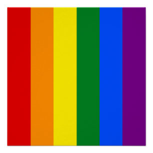 De kleuren van de regenboog perfect poster