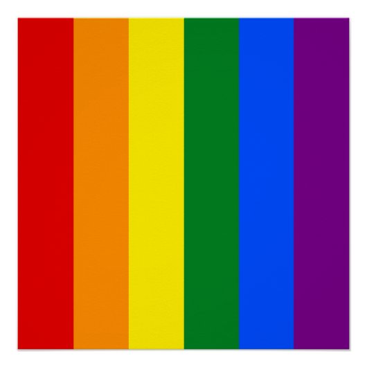 De kleuren van de regenboog perfect poster (Voorkant)