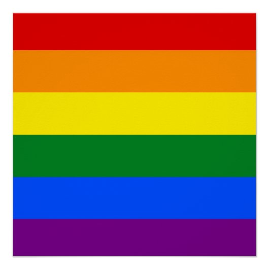 De kleuren van de regenboog perfect poster (Voorkant)