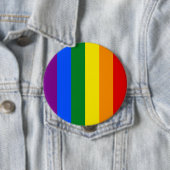 De kleuren van de regenboog ronde button 4,0 cm (In situ)