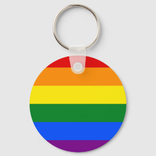 De kleuren van de regenboog sleutelhanger