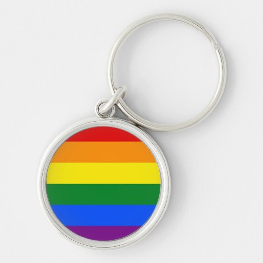 De kleuren van de regenboog sleutelhanger (Voorkant)