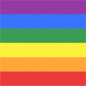 De kleuren van de regenboog sticker (Voorkant)