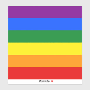De kleuren van de regenboog sticker